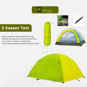Basic Waterproof Tent for 2-3 Persons - 3 Seasons