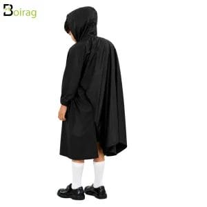 Kids-Poncho-Black