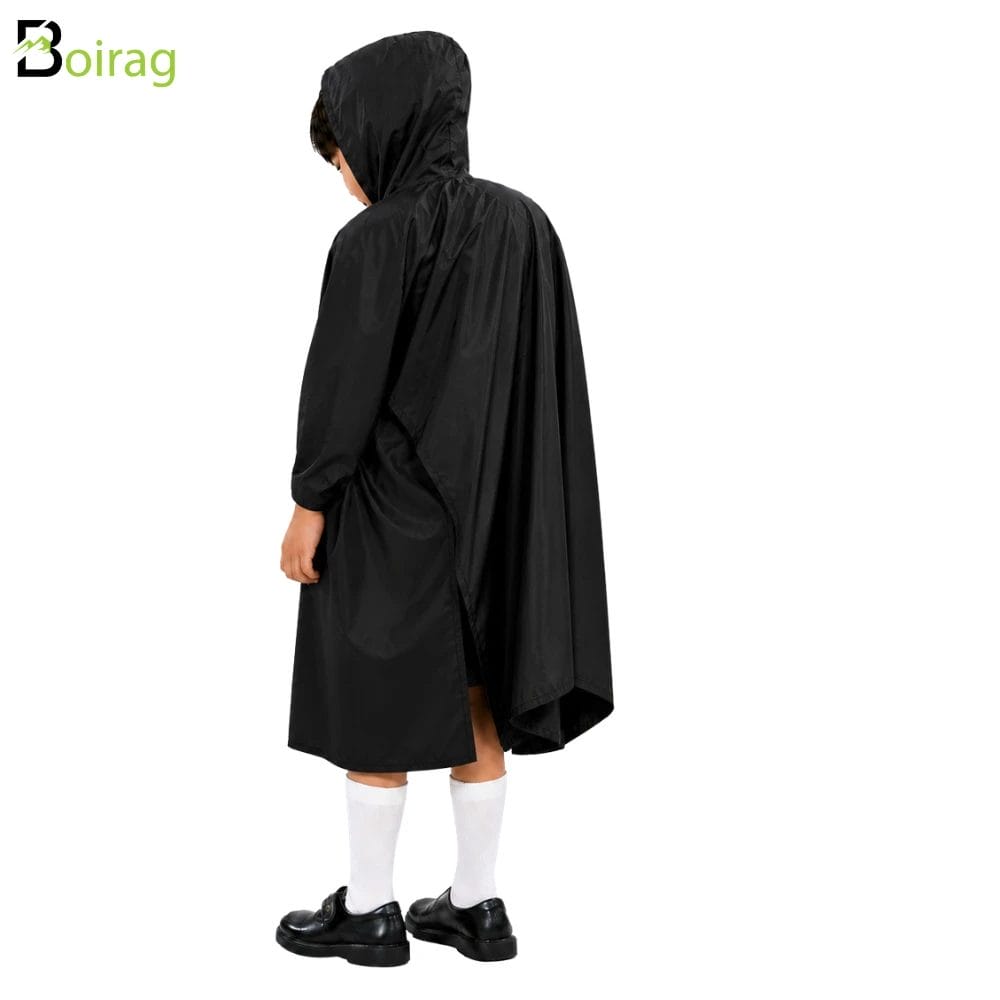 Kids-Poncho-Black Kids-Poncho-Black