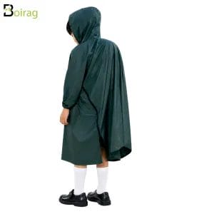Kids-Poncho-Green