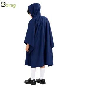 Kids-Poncho-Navy